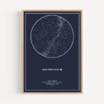 Starmap poster blue